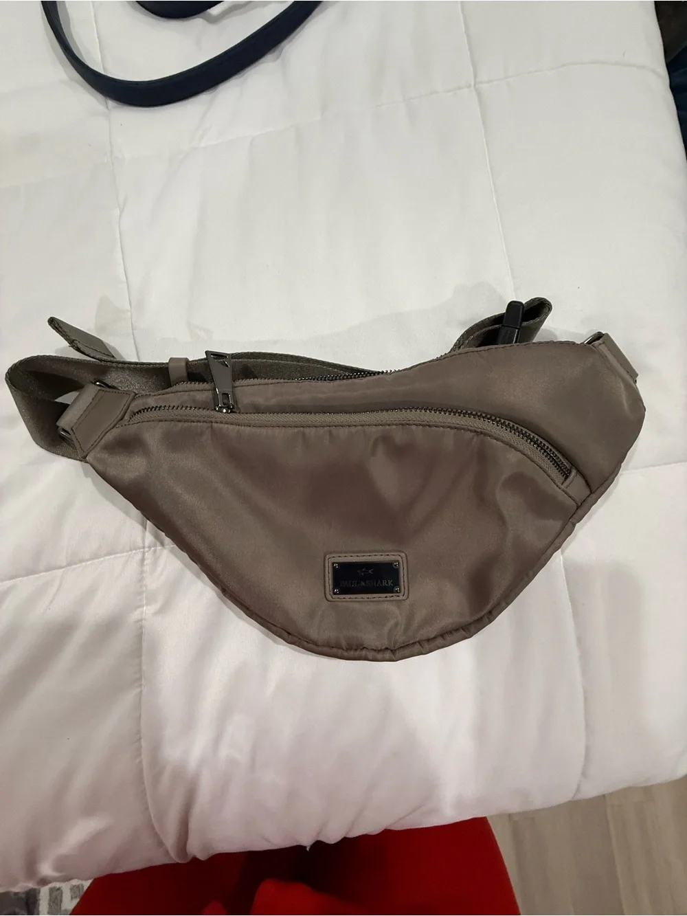 Paul & Shark Taupe Nylon Bag